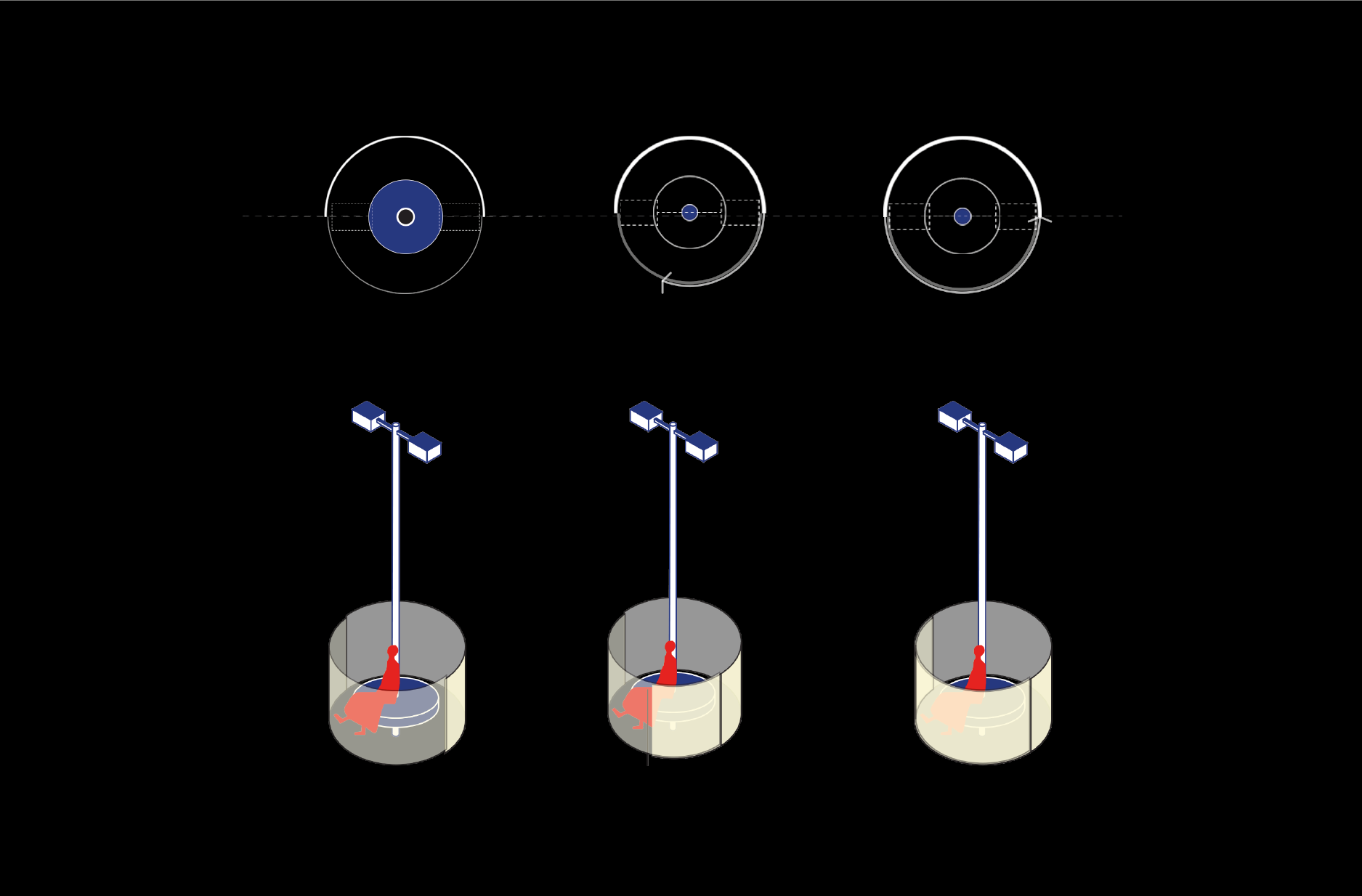 Curtain movement diagram