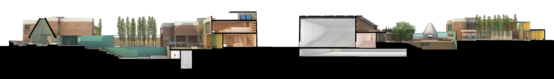 Music House longitudinal section