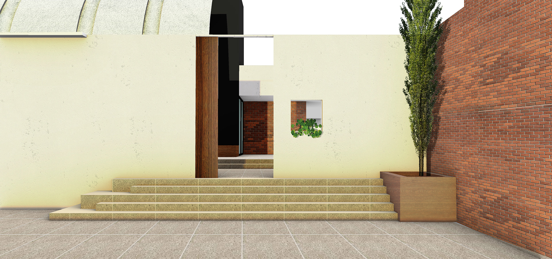 Music House courtyard visualization
