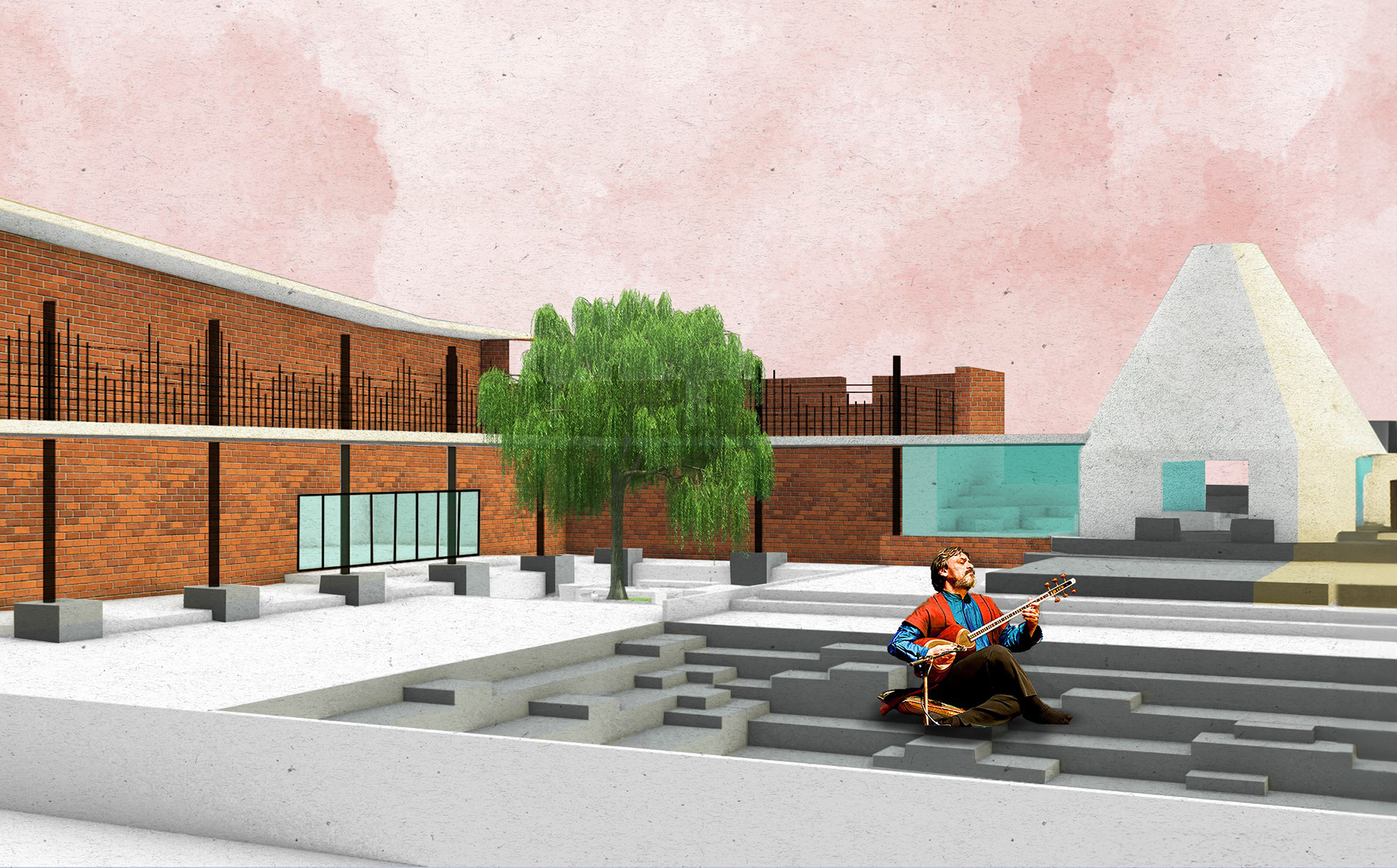 Music House exterior visualization