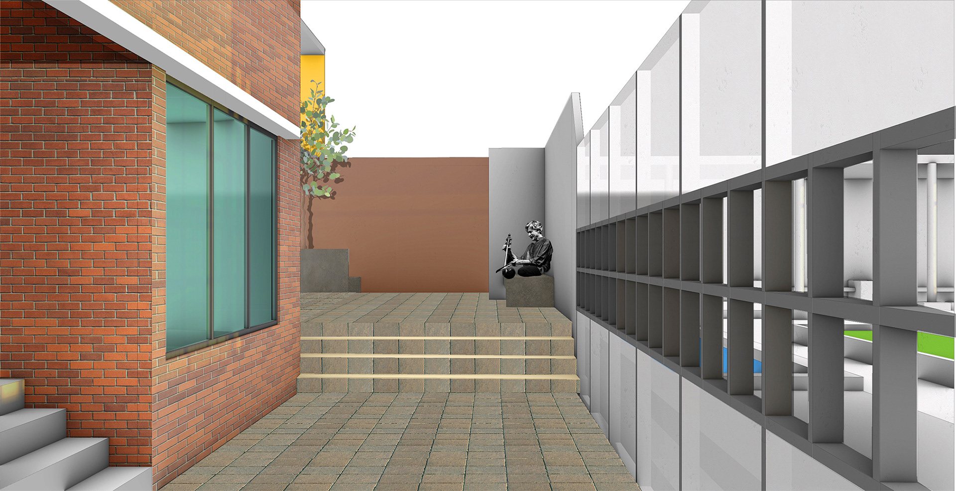 Music House transparent corridor