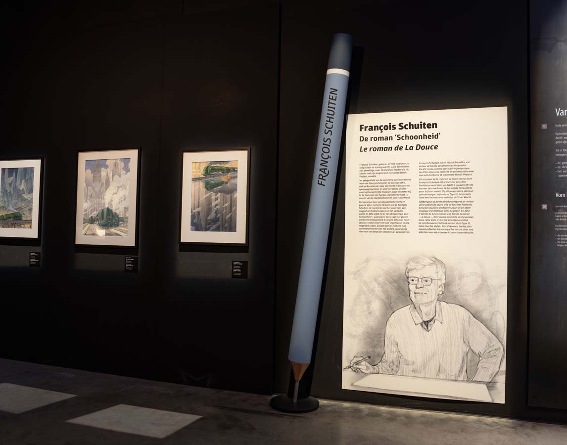 François Schuiten display at Train World