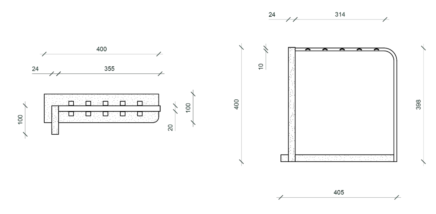 The Charmer technical drawing